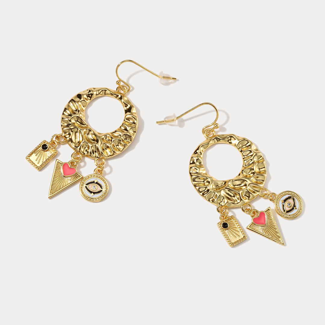 Evil Eye Hoop Earrings