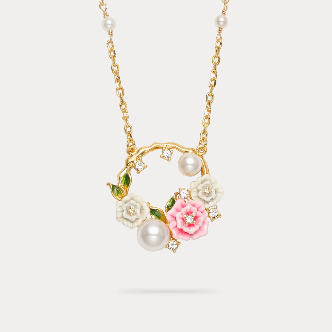 Wild Rose Garland Necklace