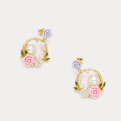 Wild Rose Garland Earrings