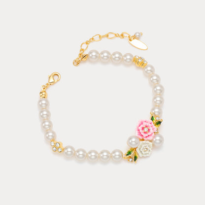 Wild Rose Pearl Bracelet