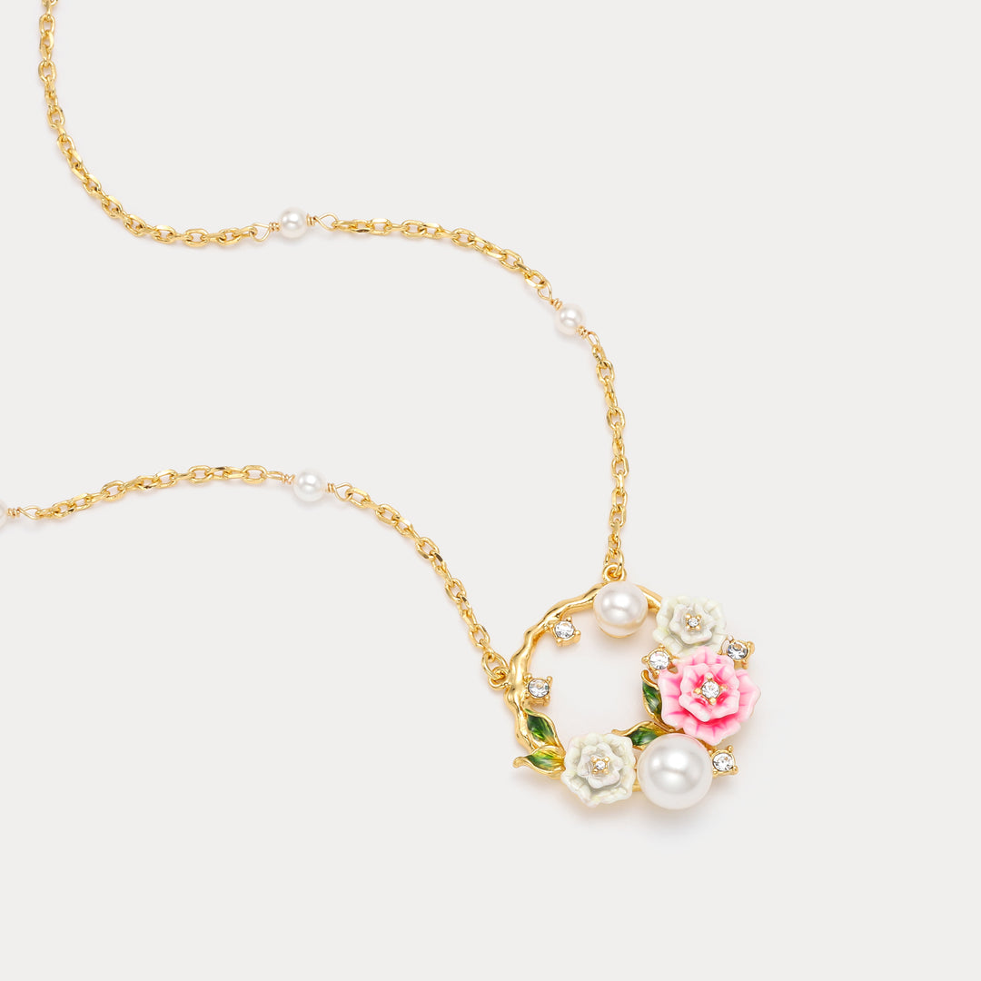 Wild Rose Garland Necklace