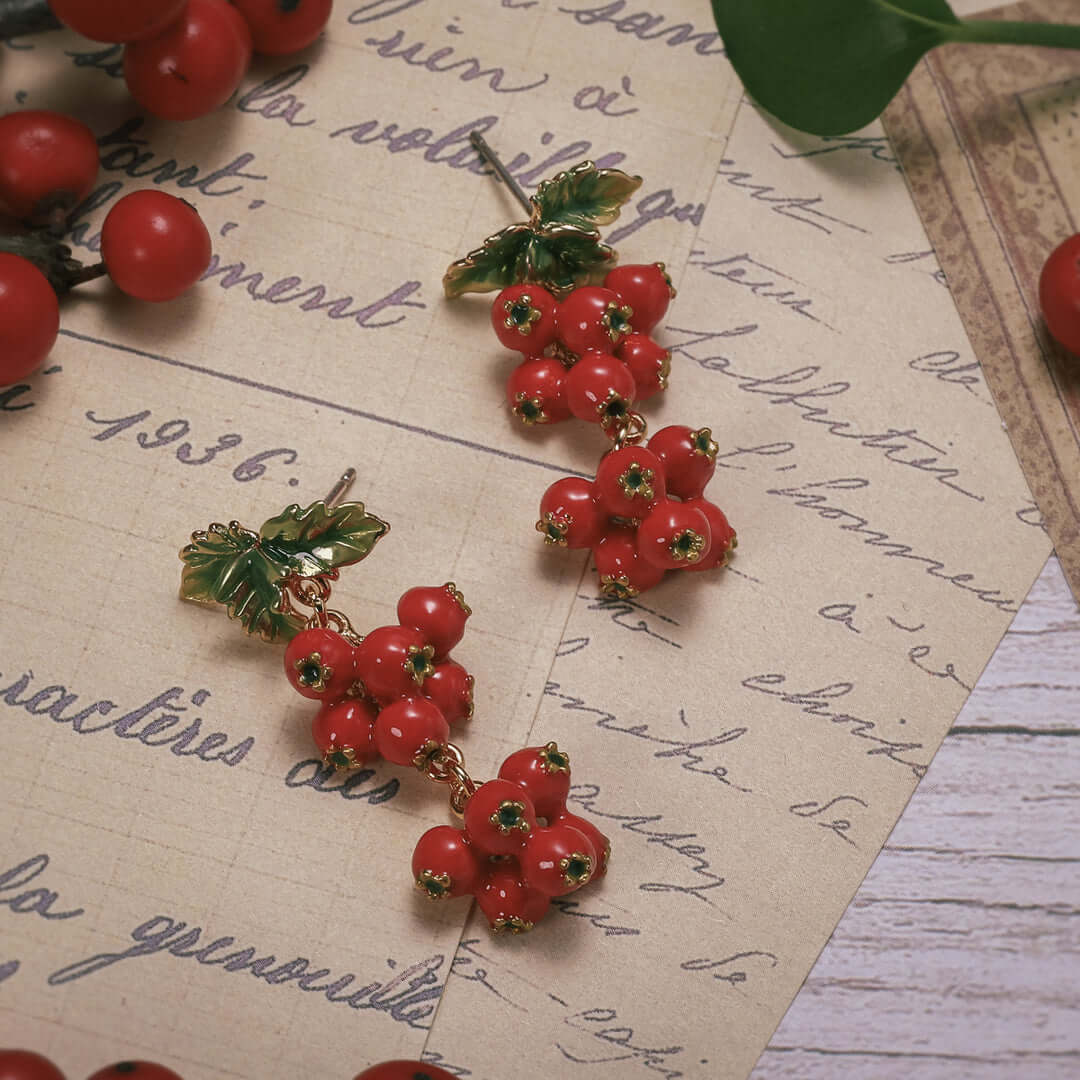 Cranberry Earrings