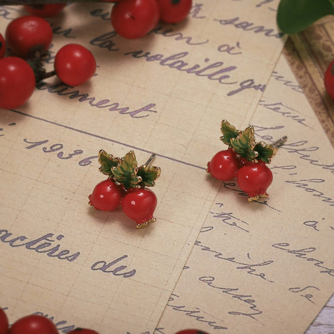 Cranberry Earrings