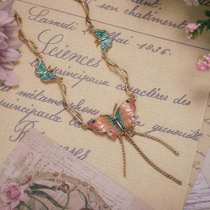 Fairy Butterfly Statement Necklace