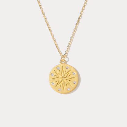 Octagon Star Coin Necklace