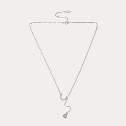 Moon Star Silver Necklace