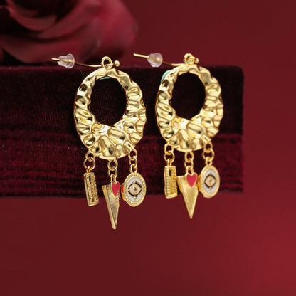 Evil Eye Hoop Earrings