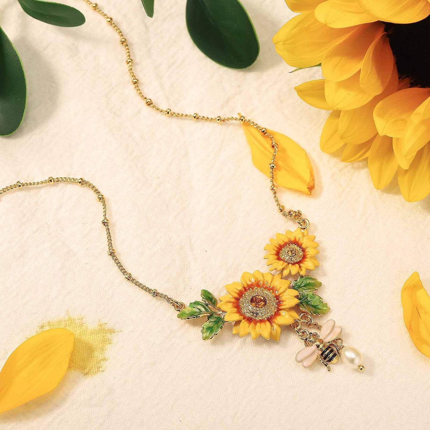 Sunflower Statements Necklace