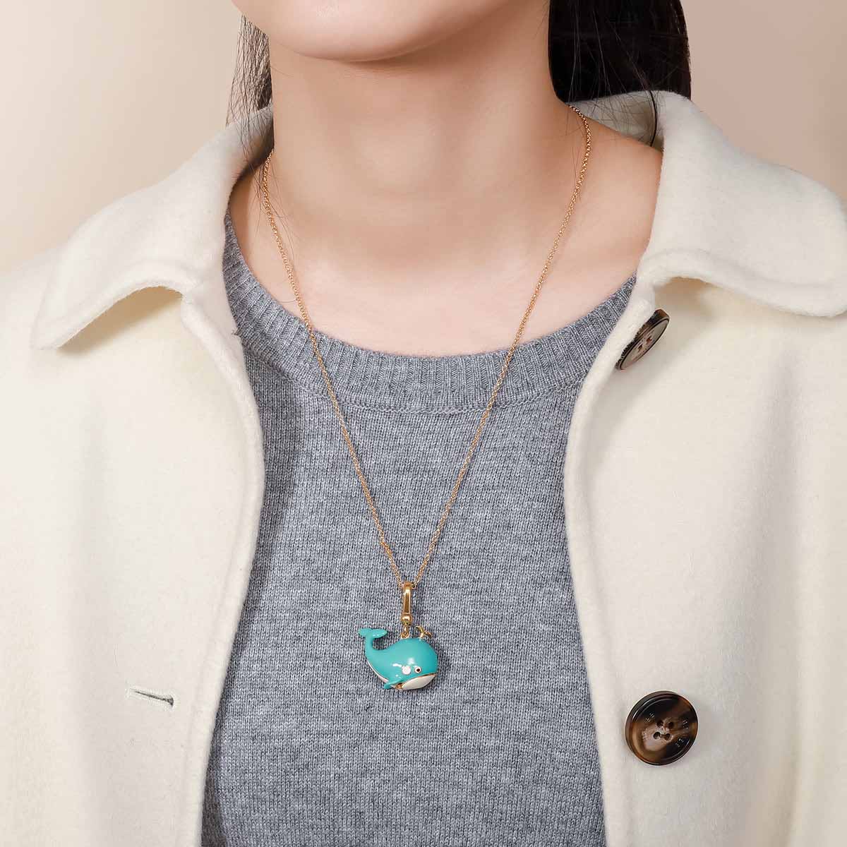 Whale Locket Pendant