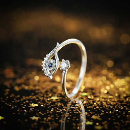 Silver Evil Eye Ring