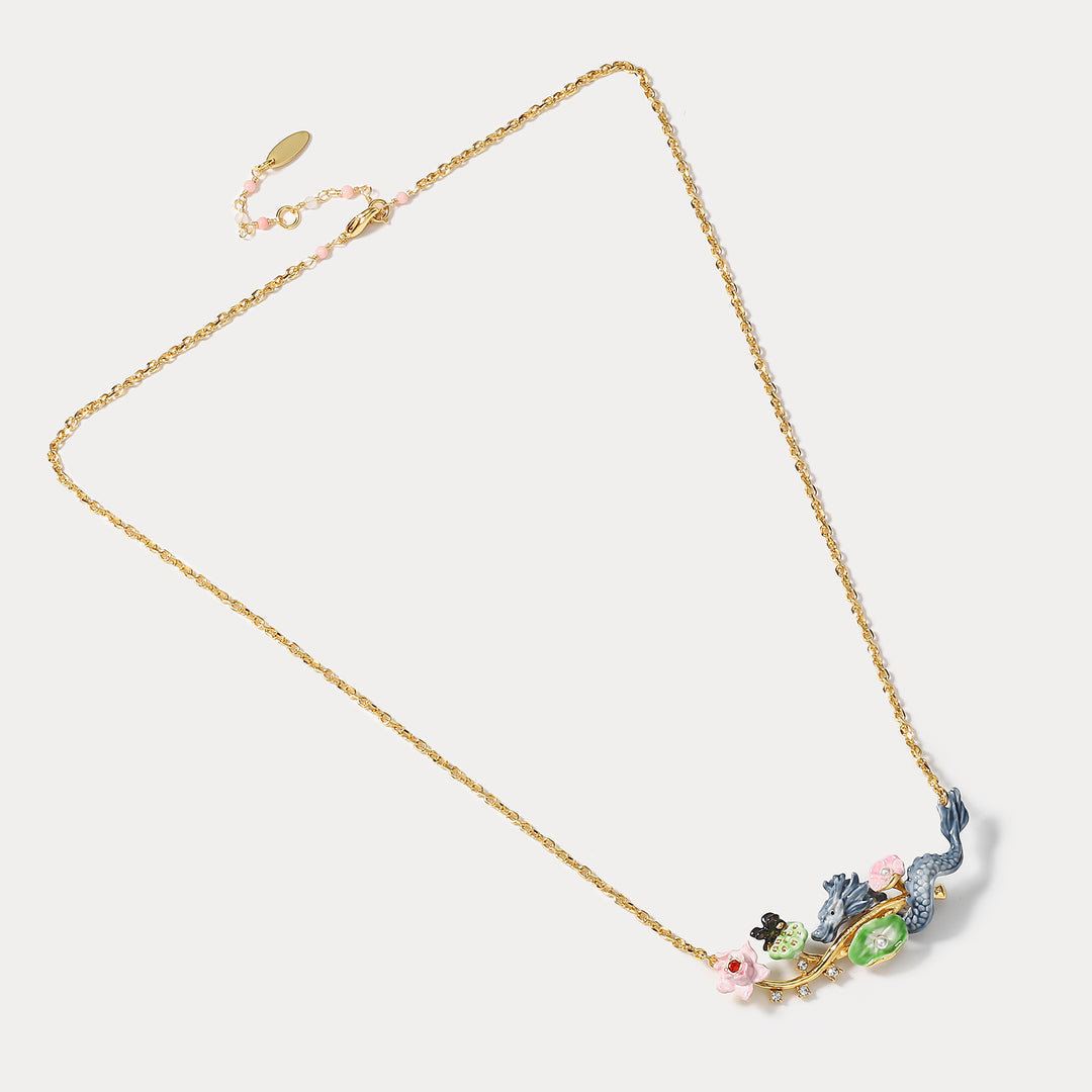 Dragon Lotus Necklace