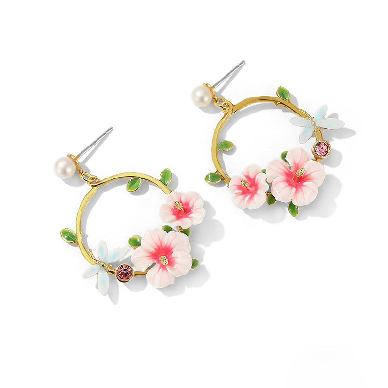 Hibiscus Earrings