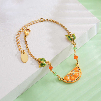 Orange Slice Bracelet