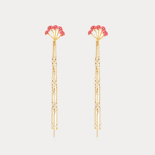 Forget-Me-Not Tassel Earrings