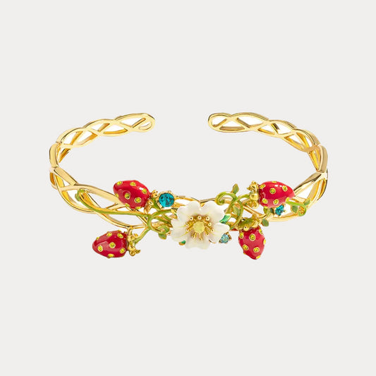 Strawberry Cuff Bracelet