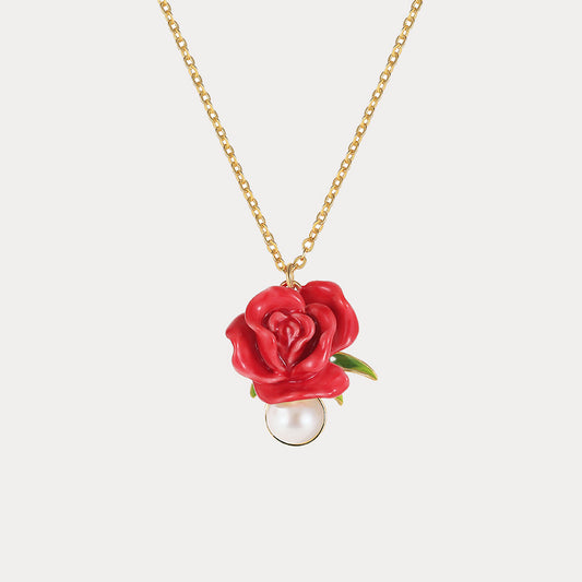 Red Rose Necklace