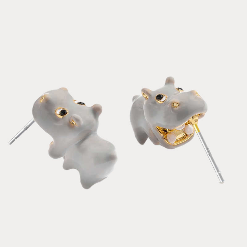 Little Hippo Earrings