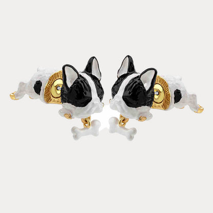 Bulldog Earrings