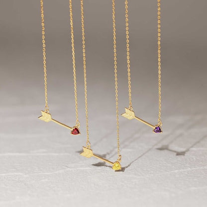 Birthstone Arrow Necklace