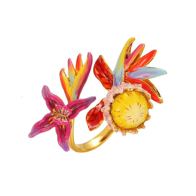 Bird of Paradise Flower Ring