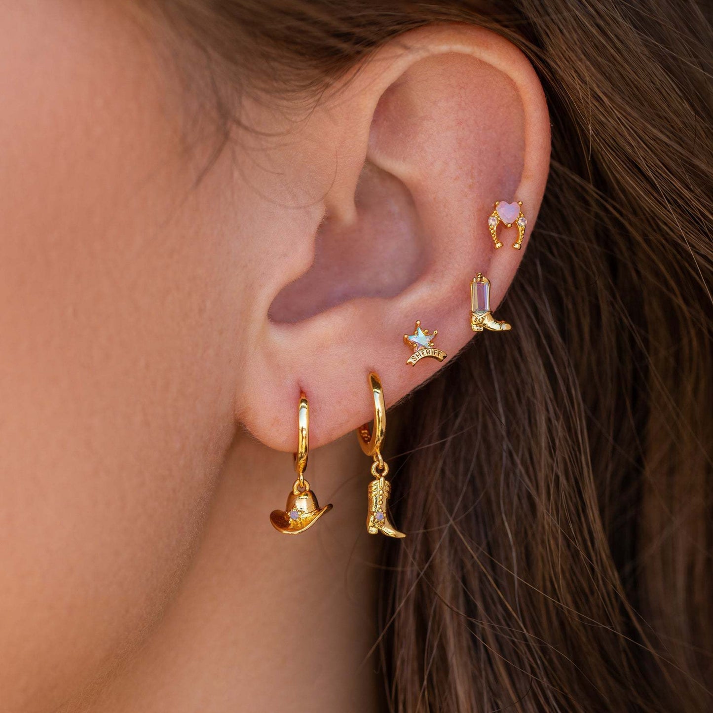 Western Charm Hoop Earrings