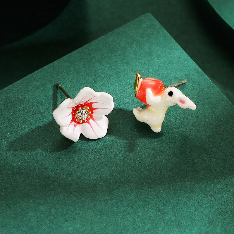 Cute Bunny Mismatched Earrings