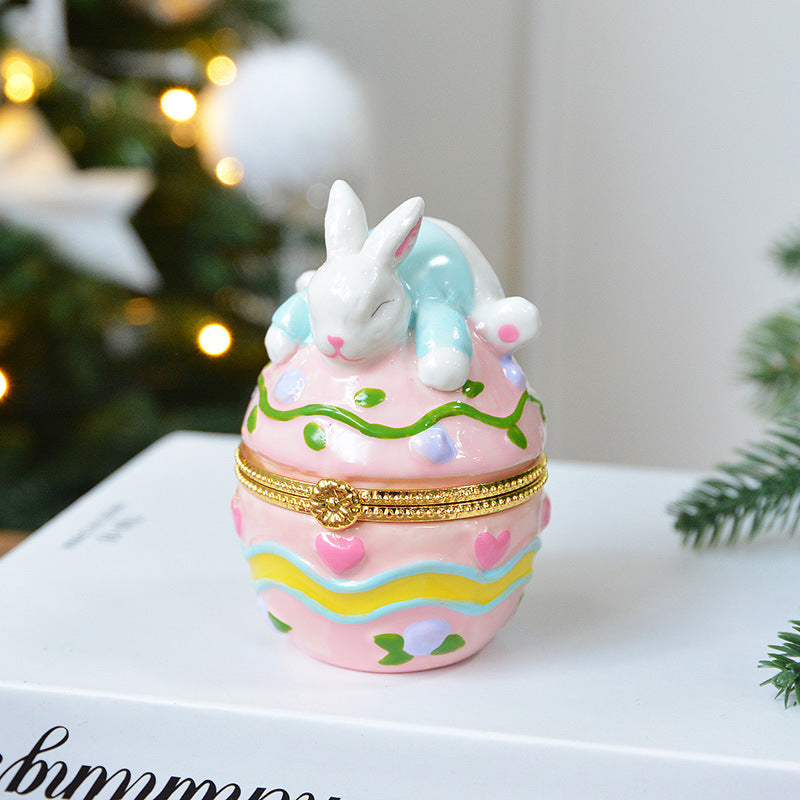 Sleeping Bunny Trinket Box