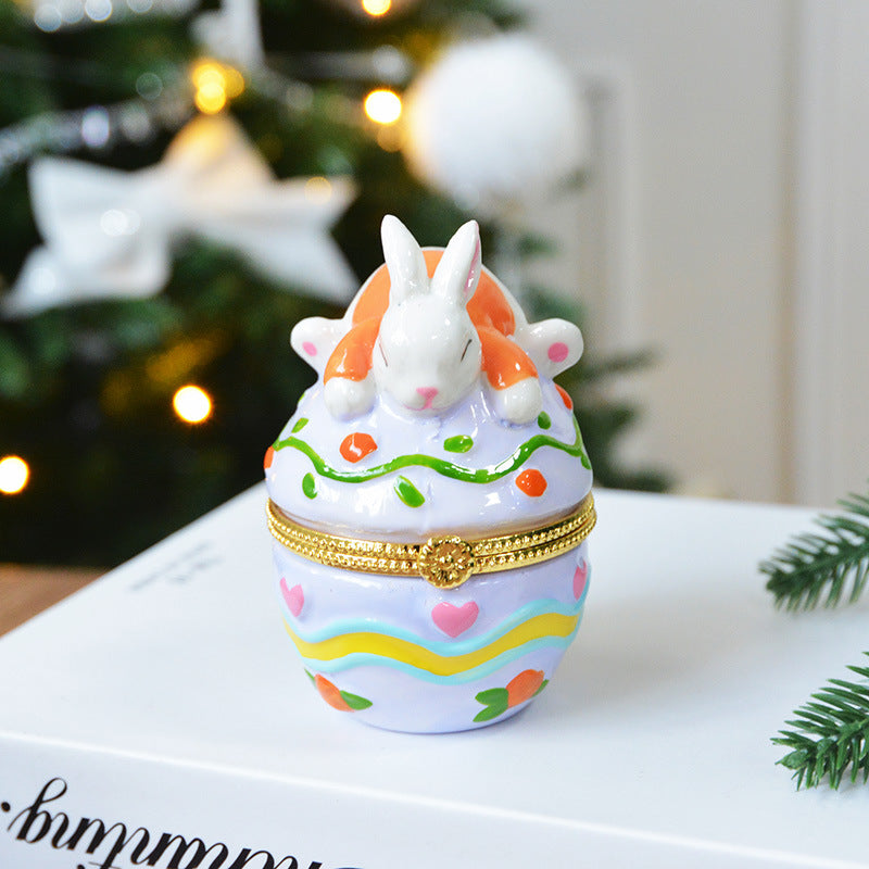 Sleeping Bunny Trinket Box