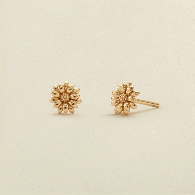 Birth Flower Stud Earrings