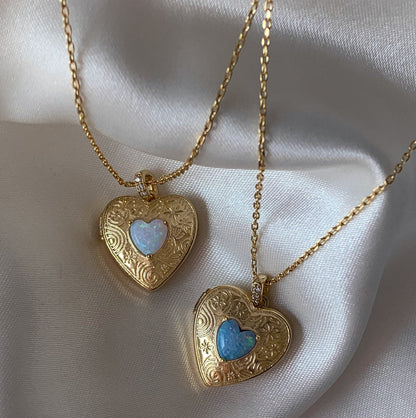 Heart Locket Pendant Necklace