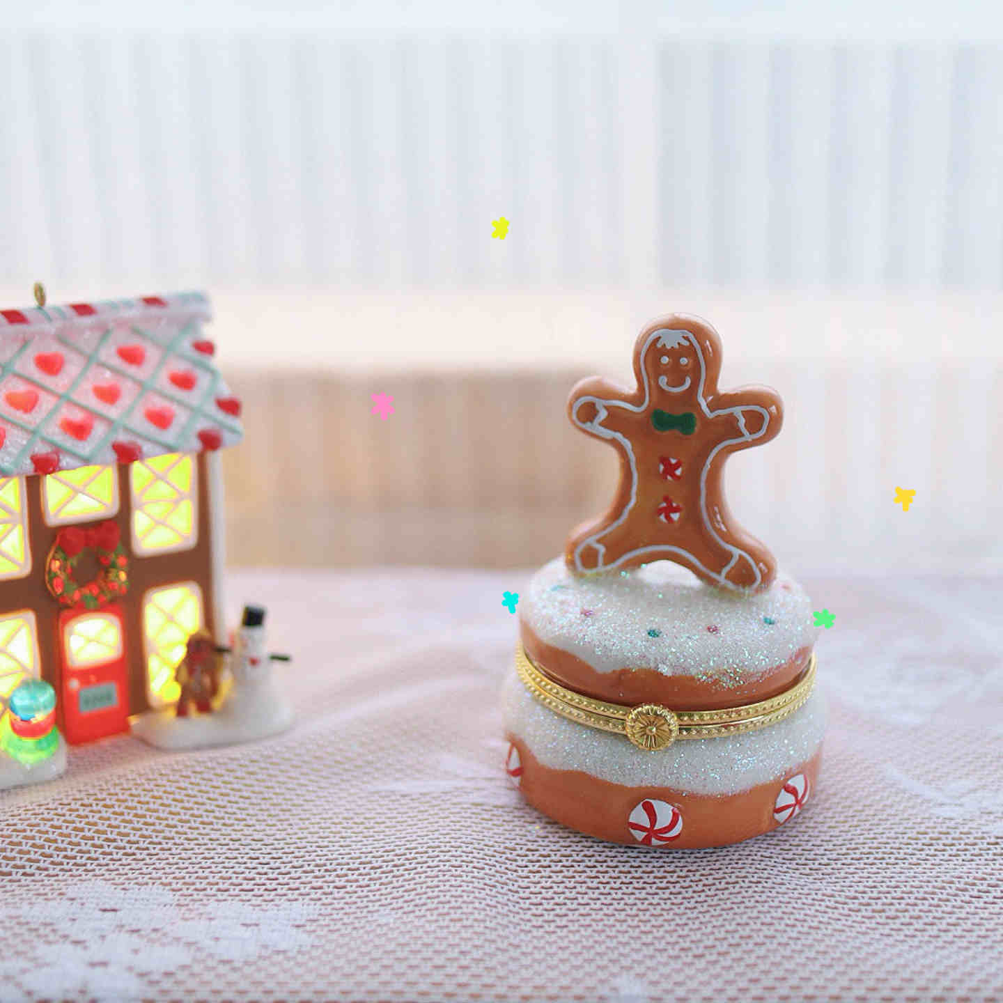 Gingerbread Man Trinket Box