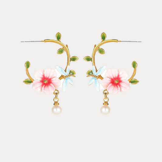 Hibiscus Earrings