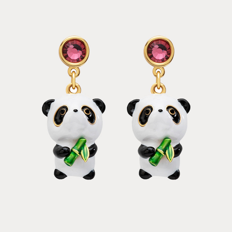 Panda Earrings