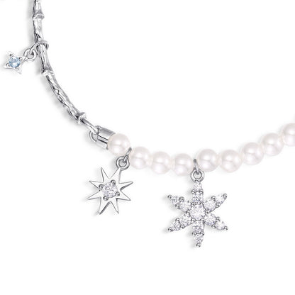 Snowflake Pearl Bracelet