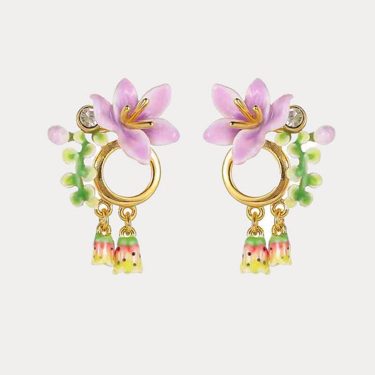 Tropical Blossom Drop Earrings