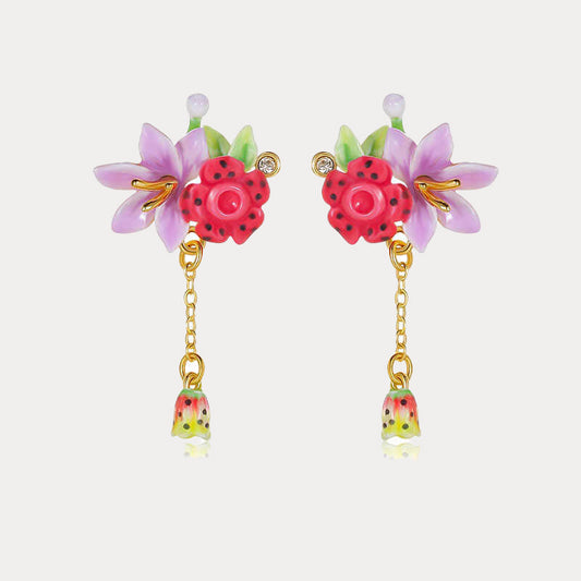 Tropical Blossom Drop Earrings