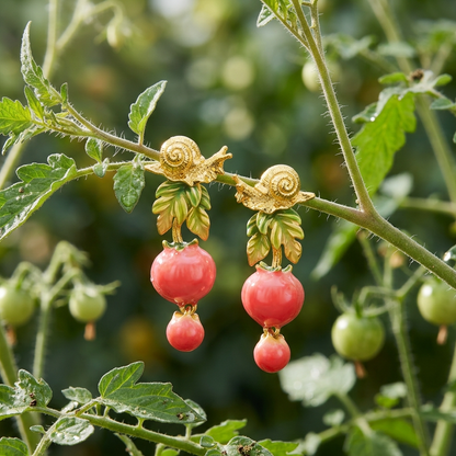 Tomato Earrings