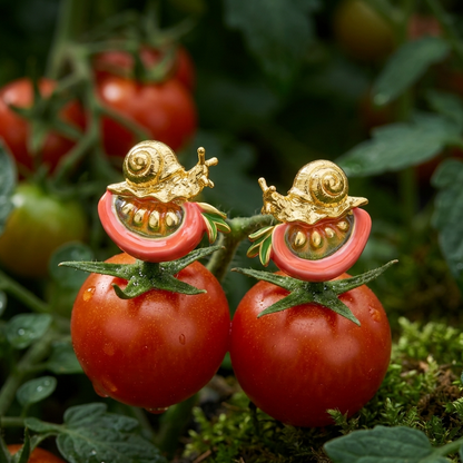 Tomato Stud Earrings