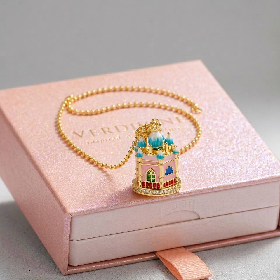 Castle Locket Pendant