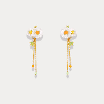 Daisy Tassel Earrings