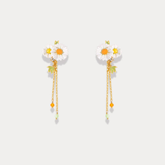 Daisy Tassel Earrings