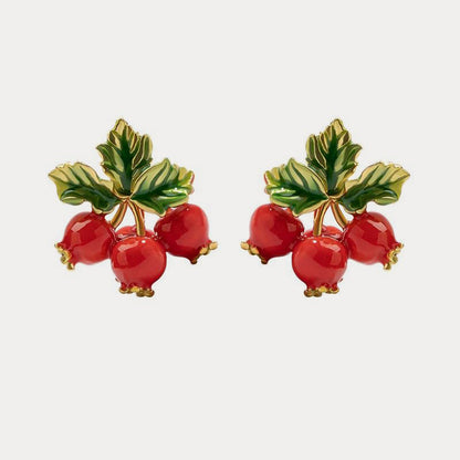 Cranberry Earrings