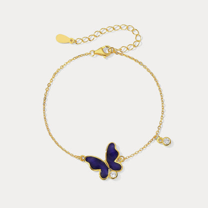 Thermochromic Butterfly Enamel Bracelet