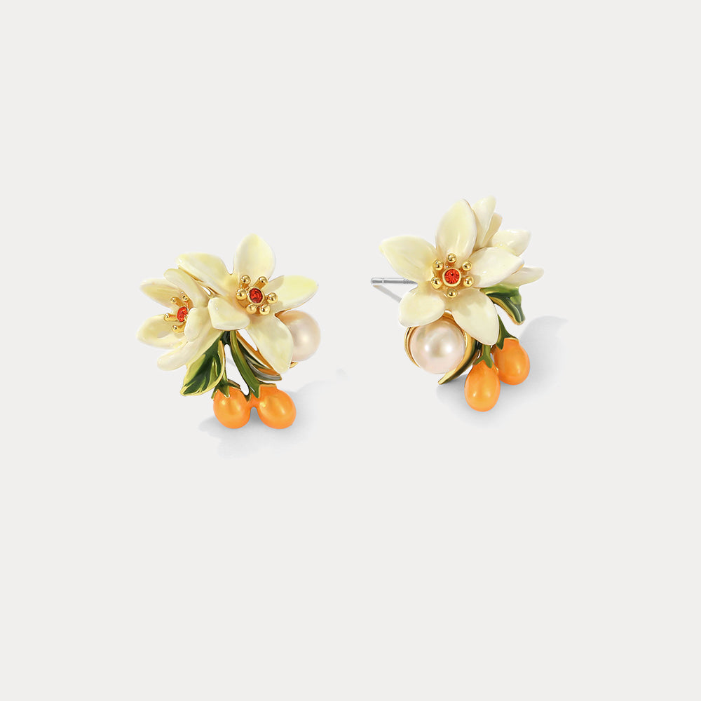 Orange Blossom Earrings