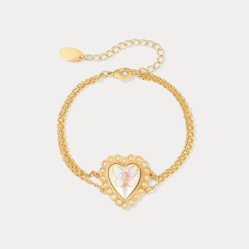 Butterfly Heart Bracelet