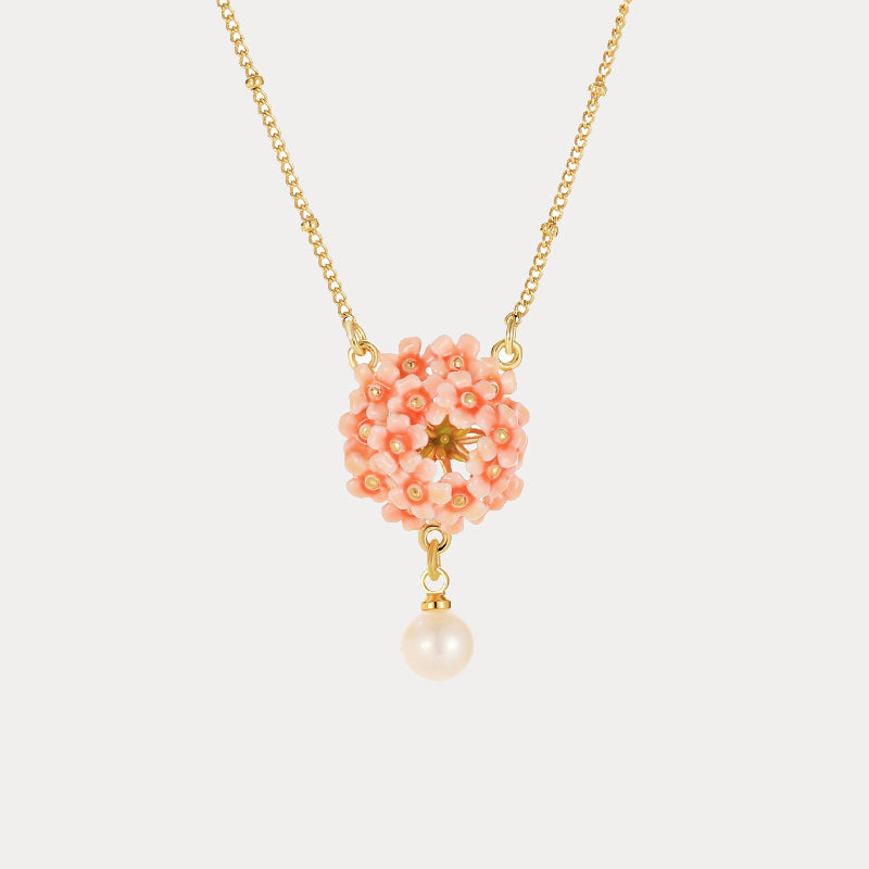 Pink Verbena Necklace