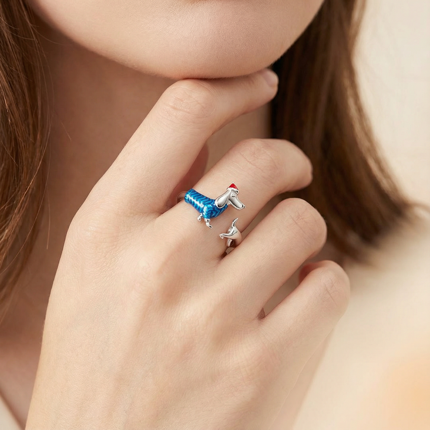 Christmas Dachshund Ring