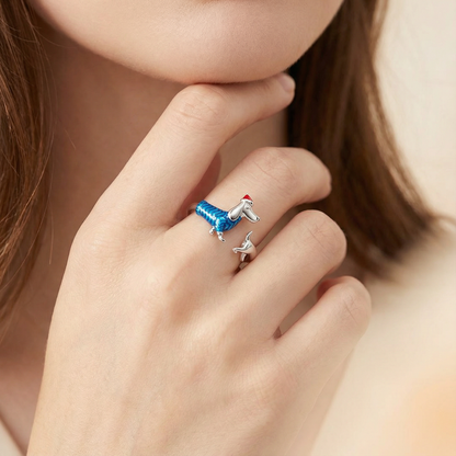 Christmas Dachshund Ring