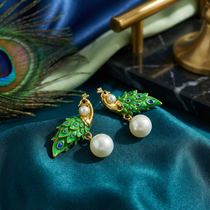 Peacock Earrings