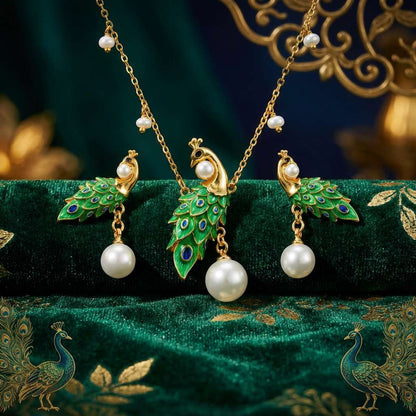 Peacock Earrings